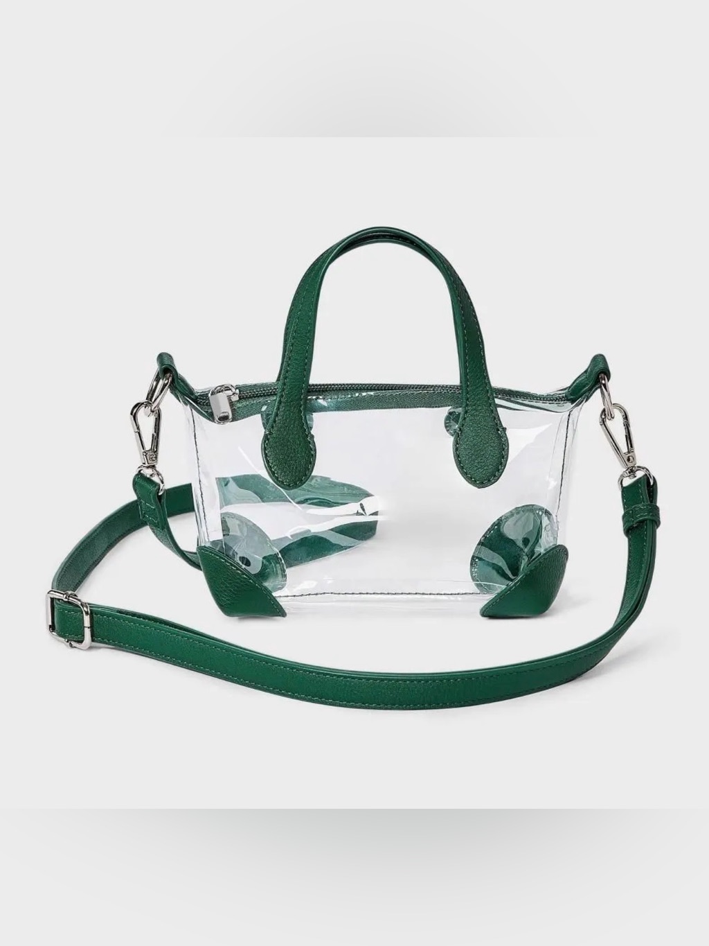 Game Day Clear Pouchette Crossbody Bag Wild Fable - Green New With Tag